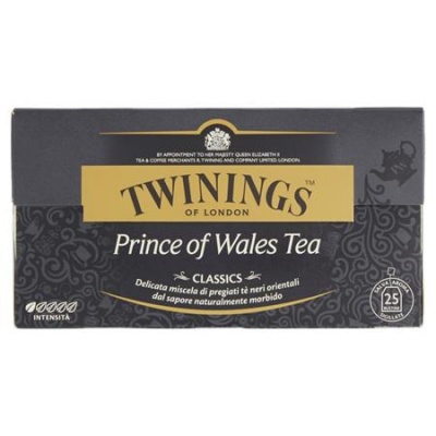 Fekete tea, 25x2 g, TWININGS "Prince of Wales"